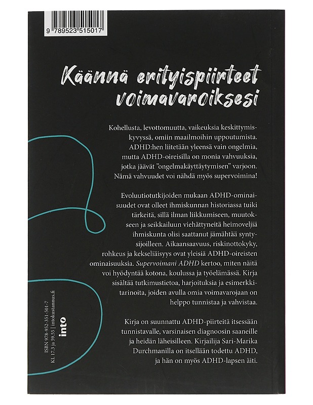 Supervoimani ADHD - Sari-Marika Durchman - Tietokirjat ja oppaat - 10105506753 - 1