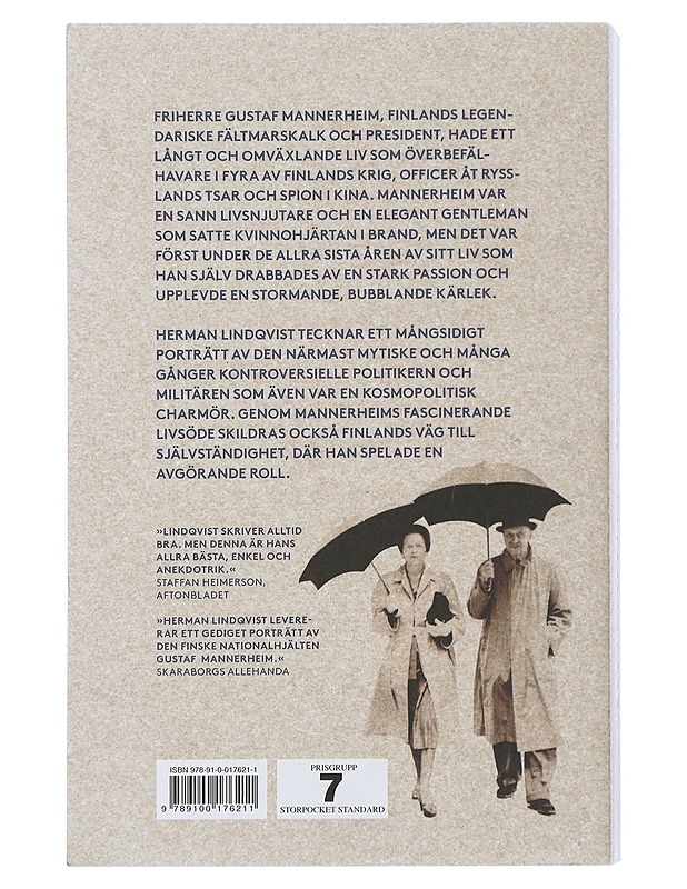 Mannerheim / marsken, masken, myten - Herman Lindqvist - Elämäkerrat ja muistelmat - 10105506770 - 1