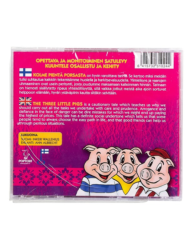 Kolme pientä porsasta - CD  - CD-levyt - 10105506798 - 1