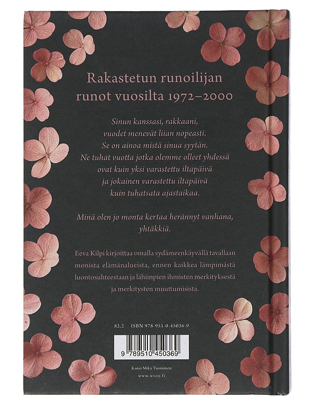 Perhonen ylittää tien : kootut runot 1972-2000 - Eeva Kilpi - Runot ja näytelmät - 10105506831 - 1