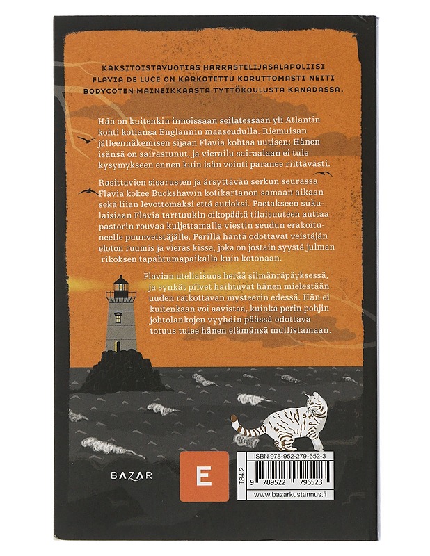 Kolmasti naukui kirjava kissa - Bradley, Alan - Jännitys ja dekkarit - 10105506838 - 1