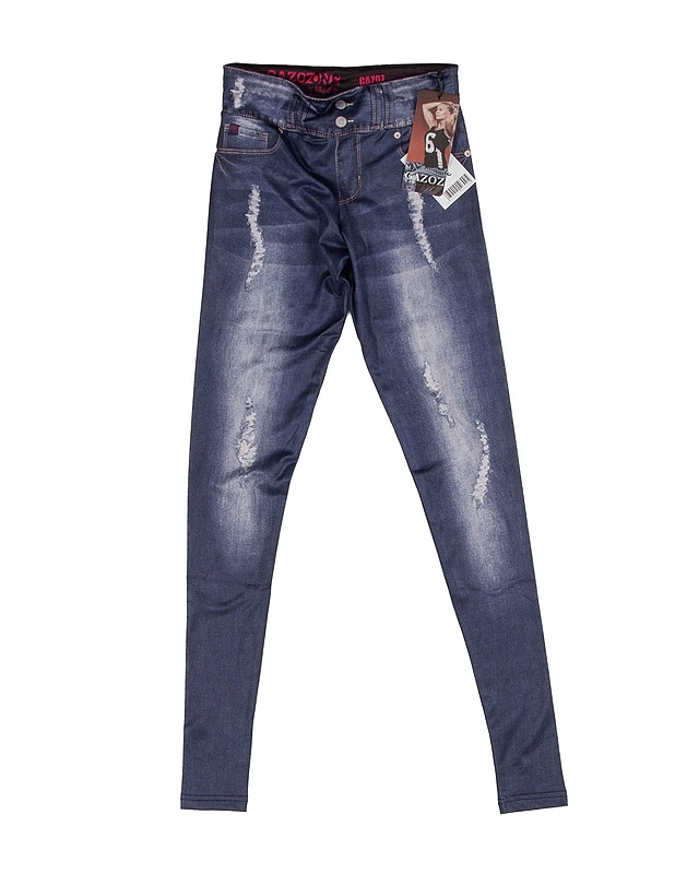 GAZOZ Denim Replica leggingit, XS - Naisten housut, shortsit ja haalarit - 10105506925 - 0