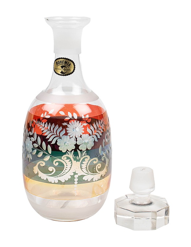 BOHEMIA CZECHOSLOVAKIA karahvisetti, 7 osaa - Lasit - 10105506955 - 1