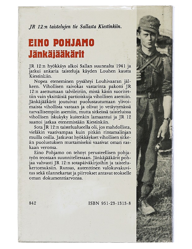 Jänkäjääkärit : JR 12:n taisteluja napapiirillä vuosina 1941-42 - Eino Pohjamo - Historiakirjat - 10105507045 - 1