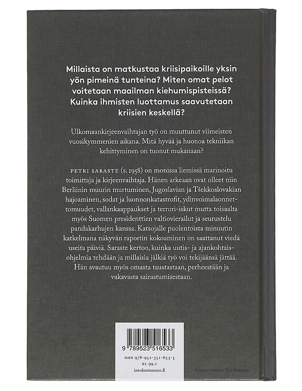 Kirjeenvaihtaja - Petri Saraste - Elämäkerrat ja muistelmat - 10105507099 - 1