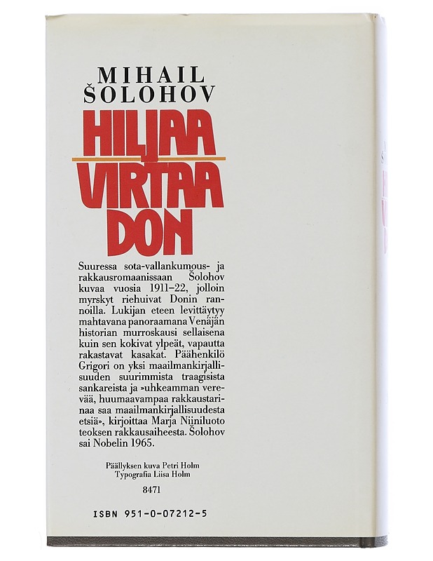 Hiljaa virtaa Don. 2 - Solohov, Mihail - Romaanit ja novellit - 10105507113 - 1