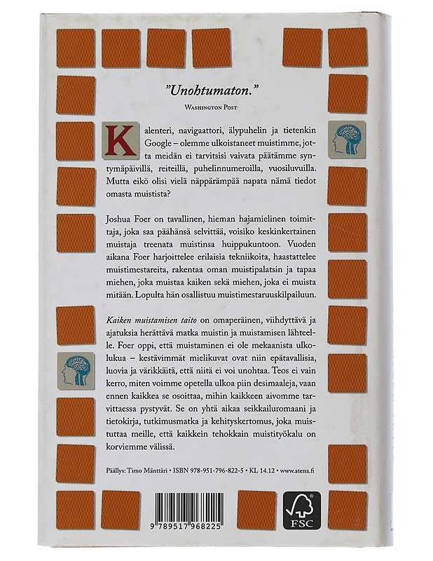 Kaiken muistamisen taito - Joshua Foer - Tietokirjat ja oppaat - 10105507205 - 1