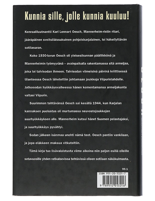 Karl Lennart Oesch : Suomen pelastaja - Helge Seppälä - Elämäkerrat ja muistelmat - 10105507266 - 1