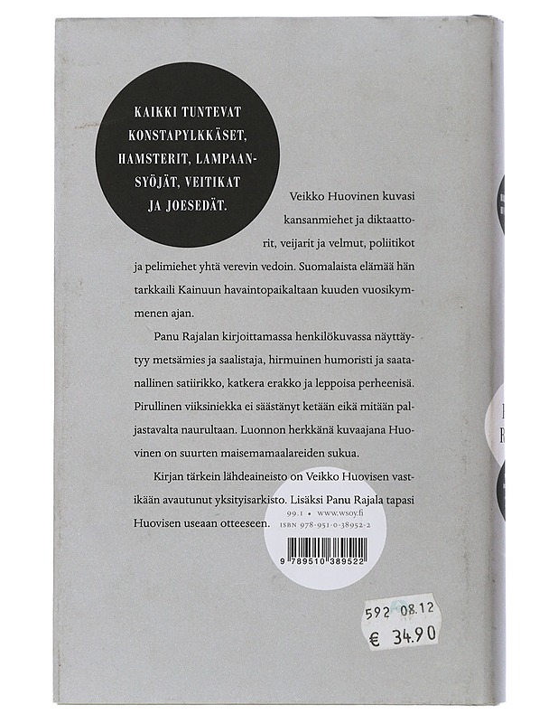 Hirmuinen humoristi : Veikko Huovisen satiirit ja savotat - Panu Rajala - Elämäkerrat ja muistelmat - 10105507298 - 1