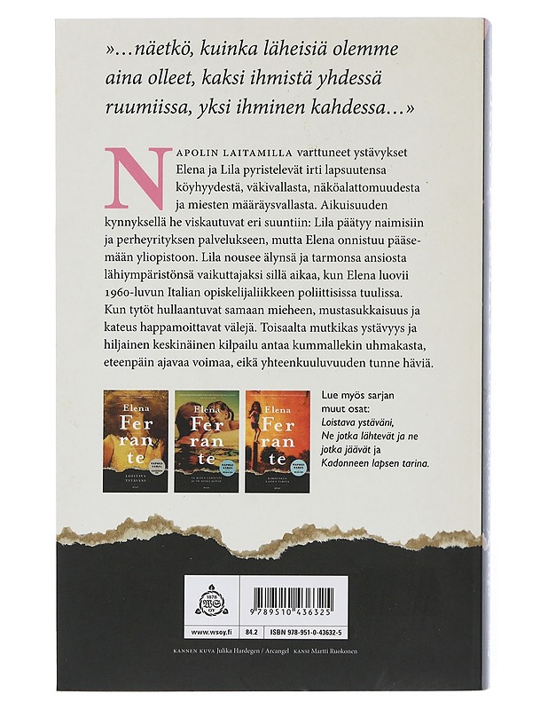 Uuden nimen tarina : nuoruus - Ferrante, Elena - Romaanit ja novellit - 10105507324 - 1
