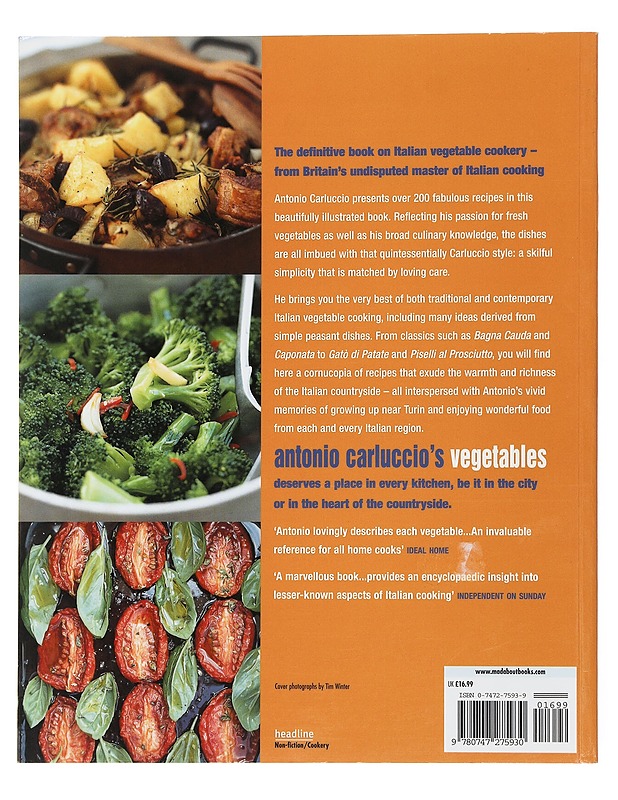 Antonio Carluccio's vegetables - Antonio Carluccio - Tietokirjat ja oppaat - 10105507340 - 1