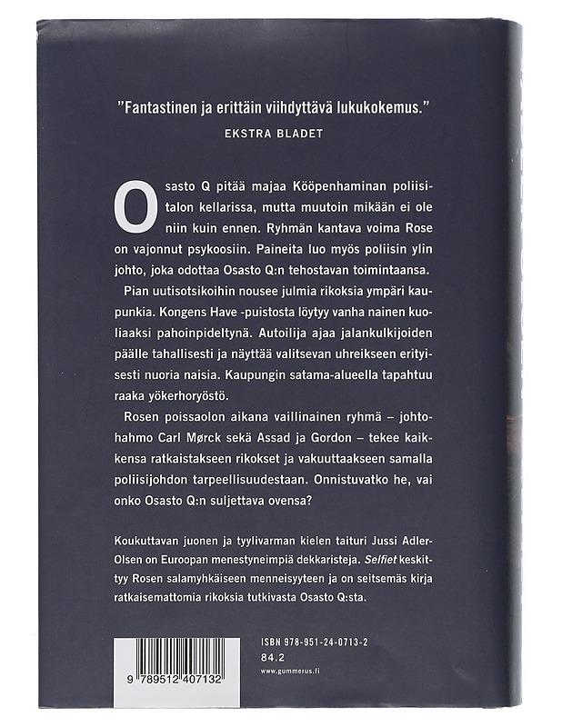 Selfiet - Adler-Olsen, Jussi - Jännitys ja dekkarit - 10105507366 - 1