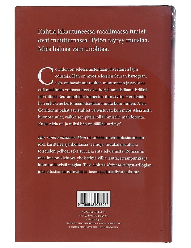 Kaksonauringot I : Hän sanoi nimekseen Aleia - Vik, Erika - Fantasia- ja scifi - 10105507369 - 1