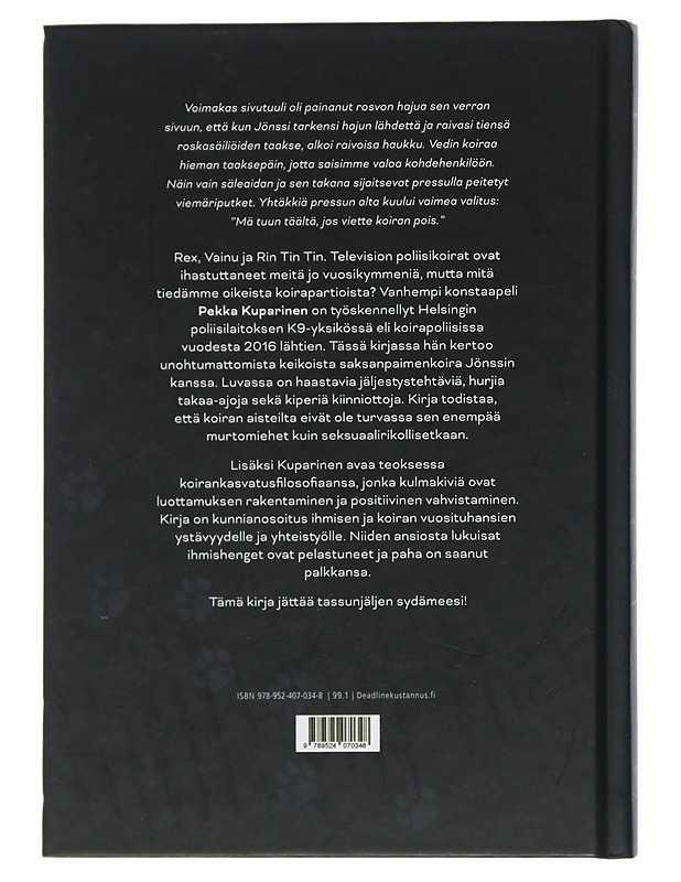 K9 koirapartio : aistien varassa - Pekka Kuparinen - Elämäkerrat ja muistelmat - 10105507388 - 1