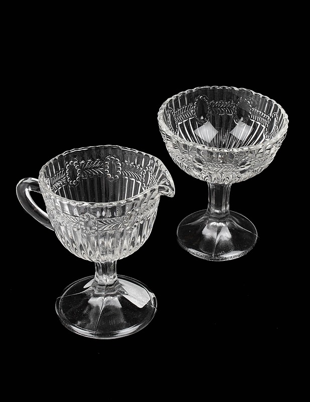 Lasinen kermakko ja sokerikko - Lautaset ja kulhot - 10105507403 - 0