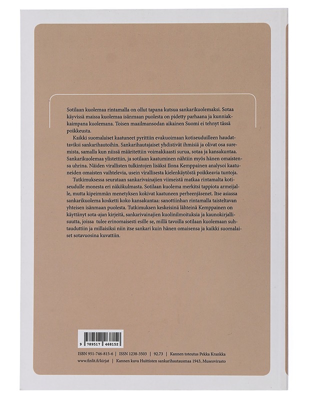 Isänmaan uhrit : sankarikuolema Suomessa toisen maailmansodan aikana - Pajari, Ilona - Historiakirjat - 10105507448 - 1