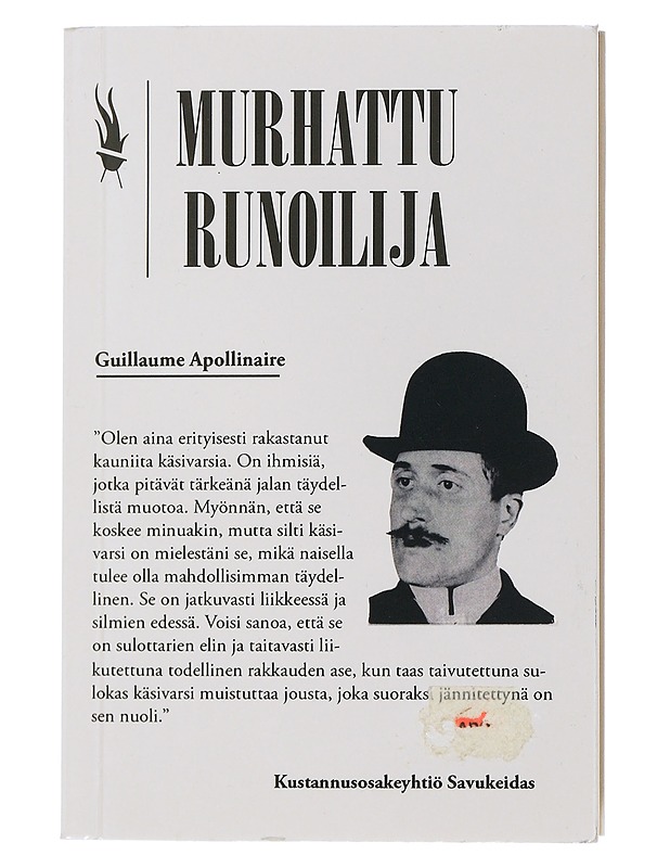 Murhattu runoilija - Apollinaire, Guillaume - Romaanit ja novellit - 10105507481 - 0