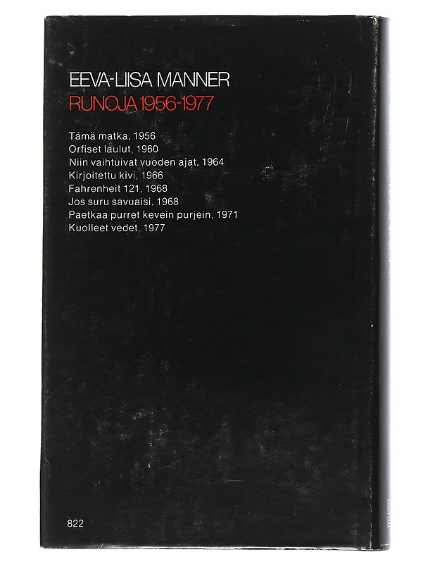 Runoja 1956-1977- Eeva-Liisa Manner - Runot ja näytelmät - 10105507489 - 1
