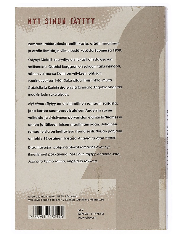 Nyt sinun täytyy - Donner, Jörn - Romaanit ja novellit - 10105507528 - 1