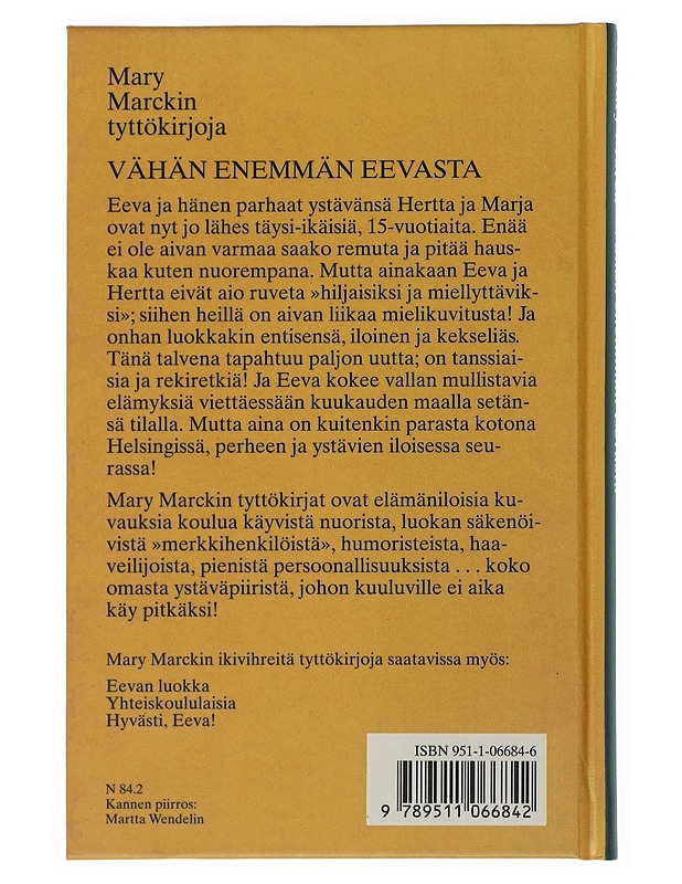 Vähän enemmän Eevasta - Mary Marck - Romaanit ja novellit - 10105507553 - 1