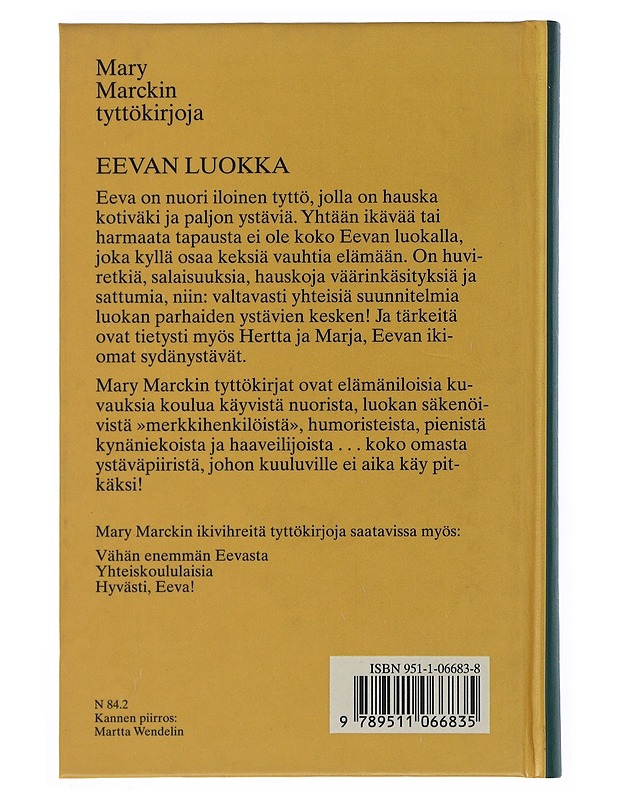 Eevan luokka - Mary Marck - Romaanit ja novellit - 10105507561 - 1
