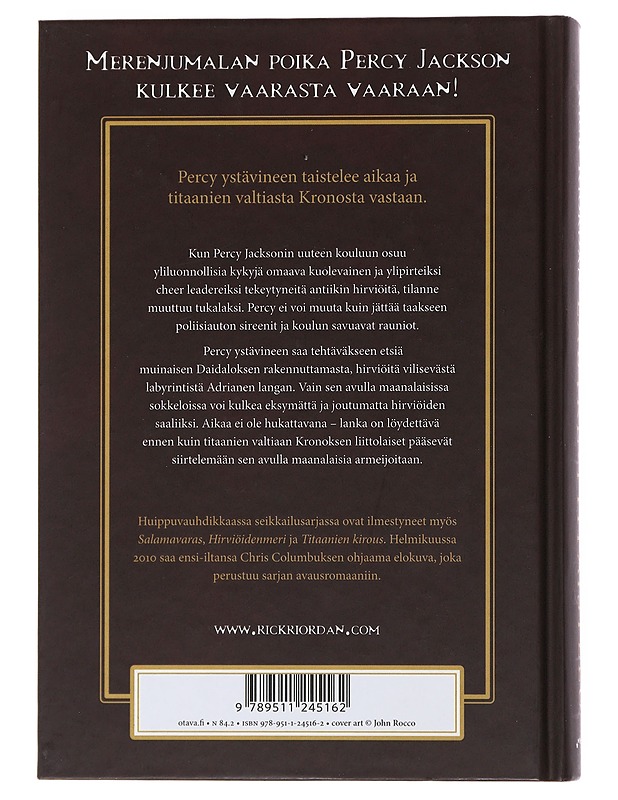 Labyrinttitaistelu Percy Jackson - Riordan , Rick - Nuorten kirjat - 10105507587 - 1