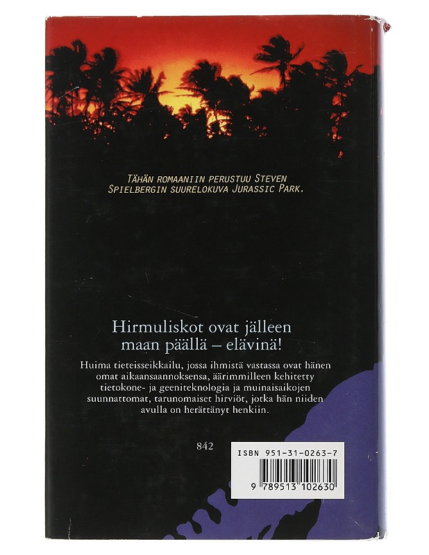 Dinosauruspuisto - Crichton, Michael - Jännitys ja dekkarit - 10105507594 - 1