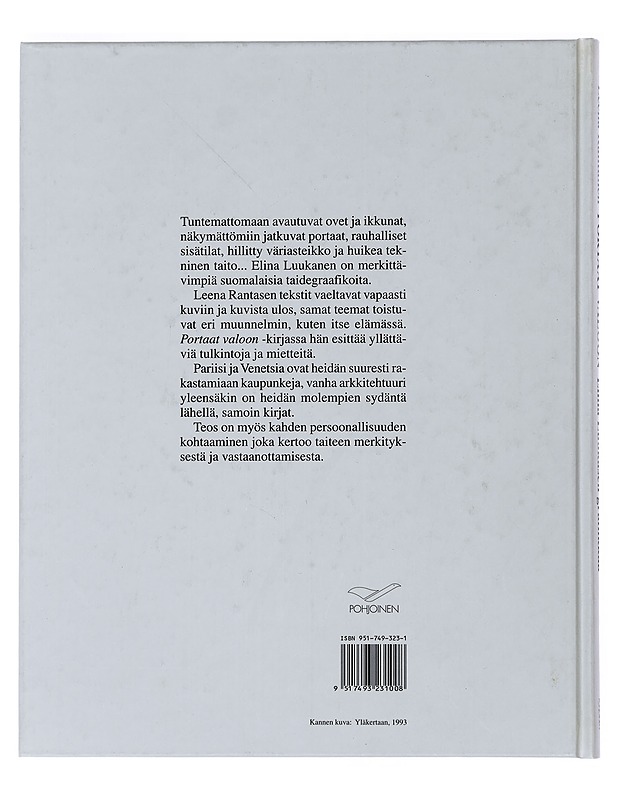 Portaat valoon, Elina Luukasen grafiikkaa - Rantanen , Leena  - Taide- ja kulttuurikirjat - 10105507618 - 1