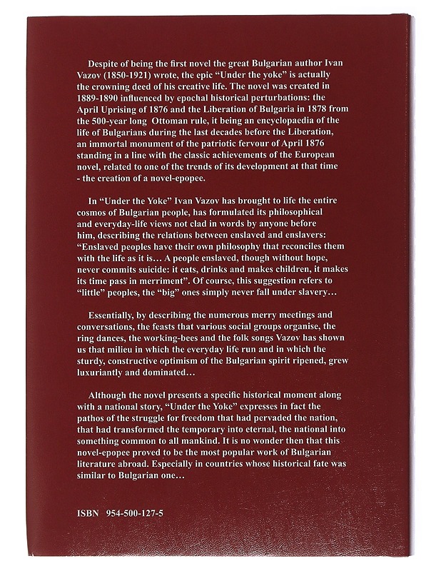 Under The Yoke - Ivan Vazov - Kaunokirjallisuus - 10105507646 - 1
