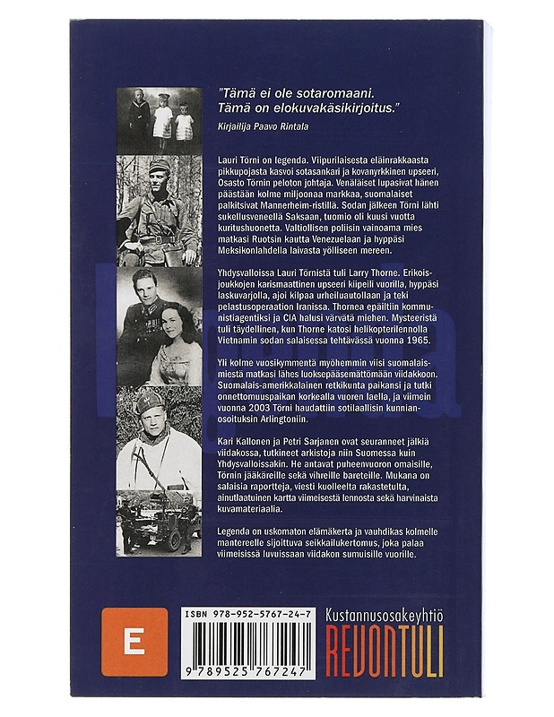 Legenda / Lauri Törni - Larry Thorne - Kallonen, Kari - Elämäkerrat ja muistelmat - 10105507699 - 1