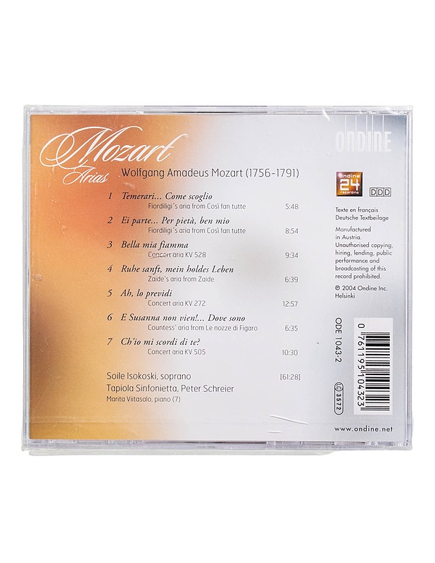 Soile Isokoski: Mozart Arias - CD - CD-levyt - 10105507713 - 1