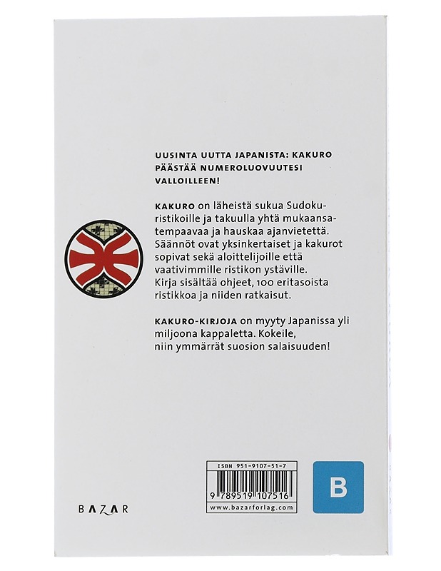 Opi ratkomaan Kakuroa - Bazar Kustannus - Tietokirjat ja oppaat - 10105507722 - 1