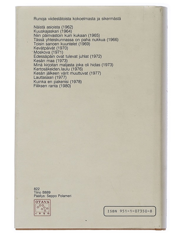 Valitut Runot - Jyrki Pellinen - Runot ja näytelmät - 10105507741 - 1