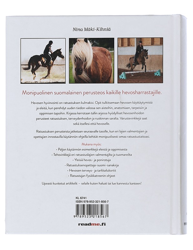 Hevonen : suuri ratsastuskirja - Mäki-Kihniä, Nina - Tietokirjat ja oppaat - 10105507744 - 1