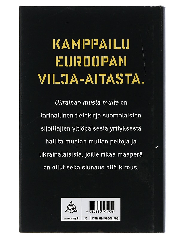 Ukrainan musta multa - Grundström, Elina - Historiakirjat - 10105507753 - 1