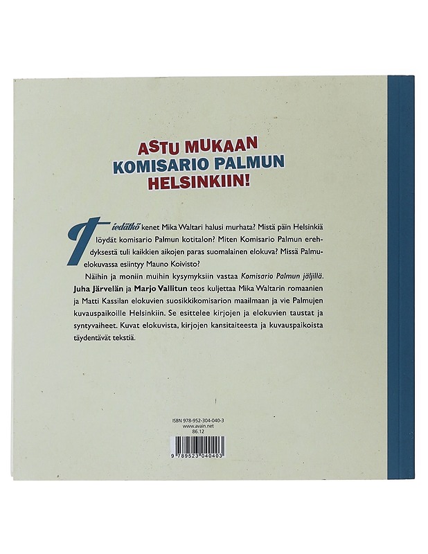Komisario Palmun jäljillä - Järvelä, Juha - Historiakirjat - 10105507769 - 1