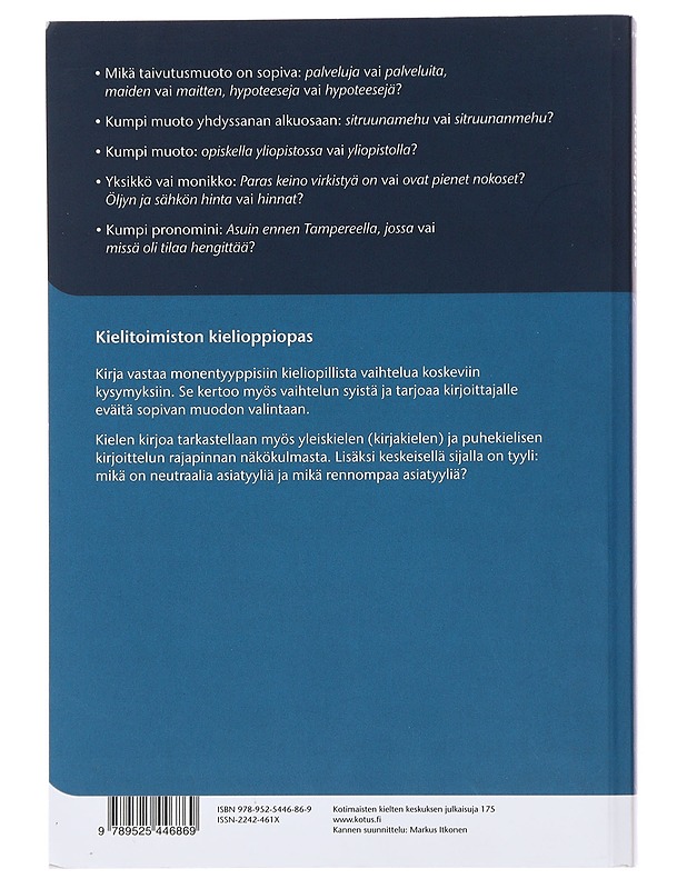 Kielitoimiston kielioppiopas - Korhonen, Riitta - Tietokirjat ja oppaat - 10105507773 - 1