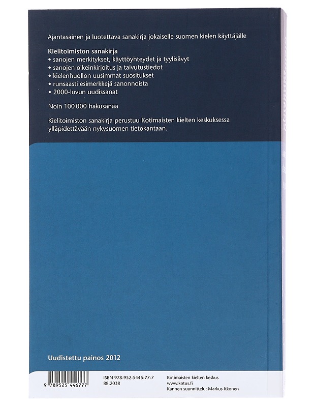 Kielitoimiston sanakirja 1-3 - Grönros, Eija-Riitta - Tietokirjat ja oppaat - 10105507776 - 1