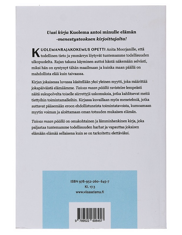 Taivas maan päällä - Moorjani, Anita - Tietokirjat ja oppaat - 10105507778 - 1