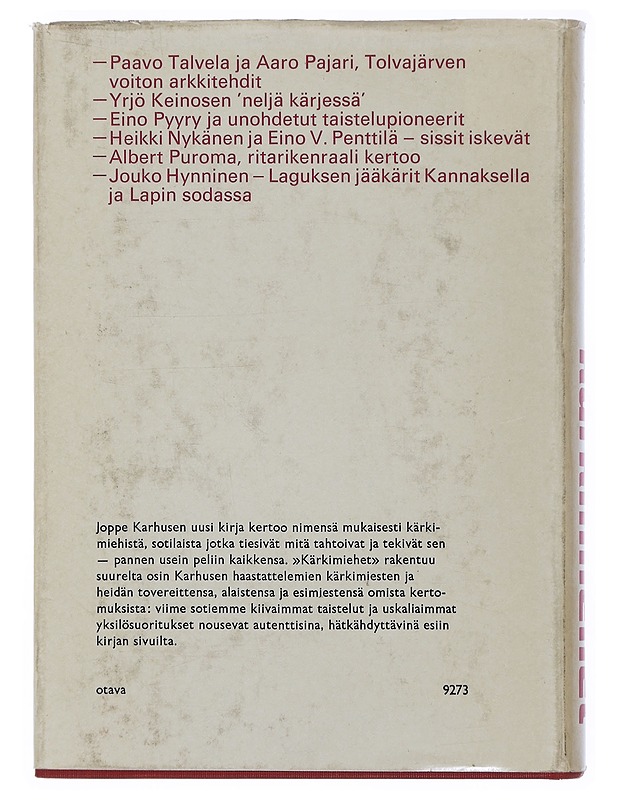 Kärkimiehet - Joppe Karhunen - Historiakirjat - 10105507880 - 1