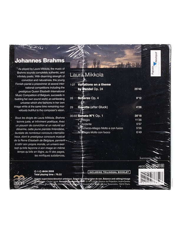 Laura Mikkola: Johannes Brahms - CD - CD-levyt - 10105507918 - 1
