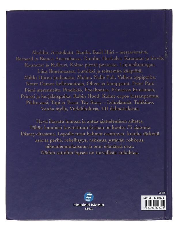 Disneyn iltasadut - Walt Disney - Lastenkirjat - 10105507957 - 1