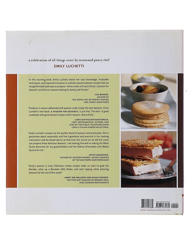 A Passion for Desserts - Luchetti , Emily  - Ruokakirjat - 10105507980 - 1