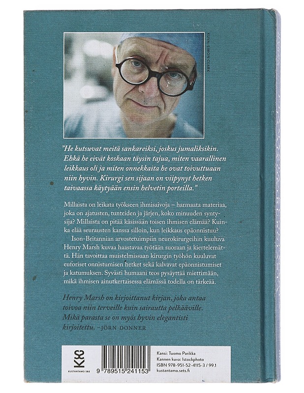 Elämästä, kuolemasta ja aivokirurgiasta - Marsh, Henry - Elämäkerrat ja muistelmat - 10105508001 - 1