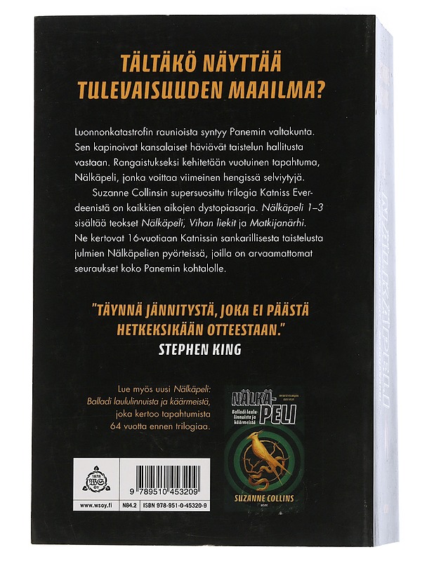 Nälkäpeli 1-3 - Collins, Suzanne - Jännitys ja dekkarit - 10105508124 - 1