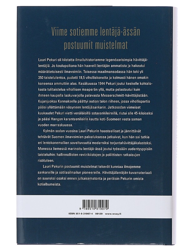 Hävittäjälentäjä - Pekuri, Lauri - Elämäkerrat ja muistelmat - 10105508134 - 1