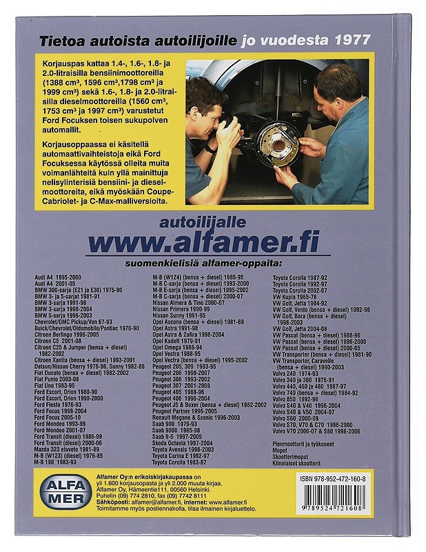 Ford Focus 2005-2010 : korjausopas - Randall, Martynn - Tietokirjat ja oppaat - 10105508180 - 1