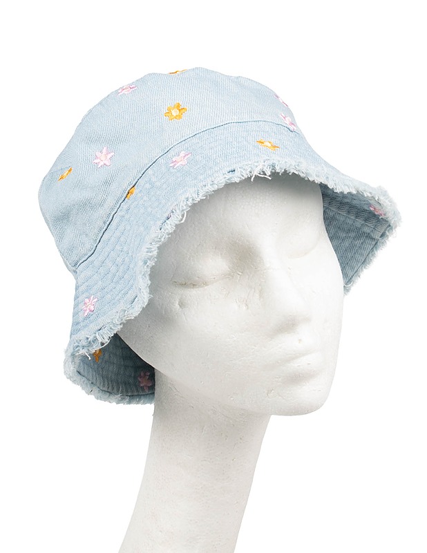 Kukkakuvioinen farkkuhattu - Päähineet - 10105508215 - 0