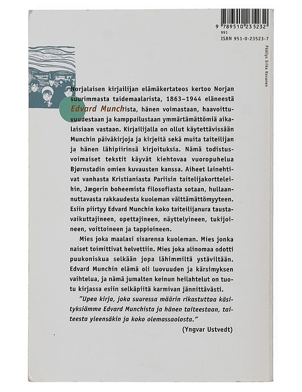 Edvard Munch : Taiteilijaelämänkerta - Ketil Bjornstad - Elämäkerrat ja muistelmat - 10105508224 - 1
