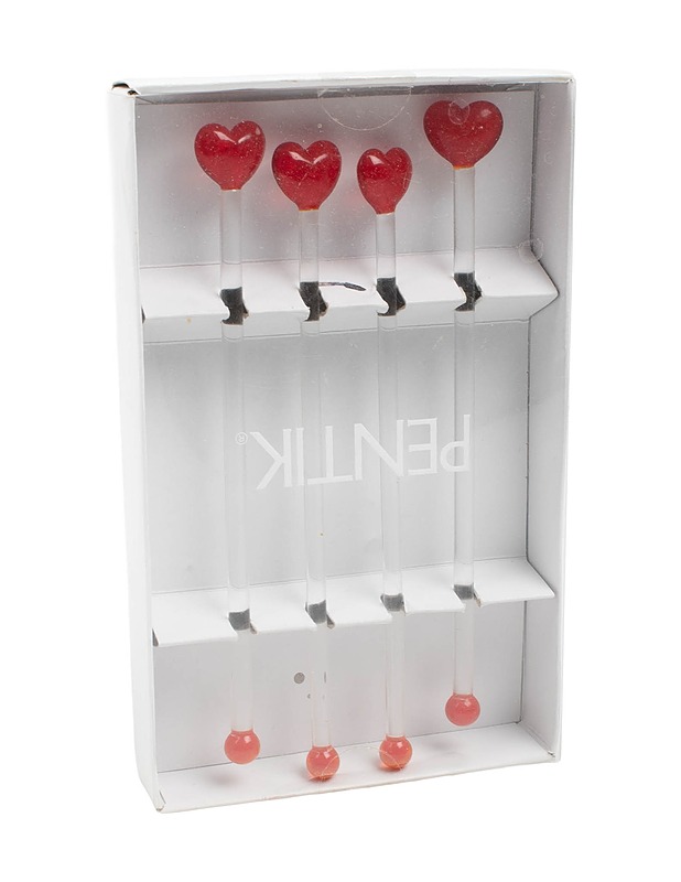 PENTIK Sydän cocktailtikut, 4 kpl - Muut astiat - 10105508232 - 0